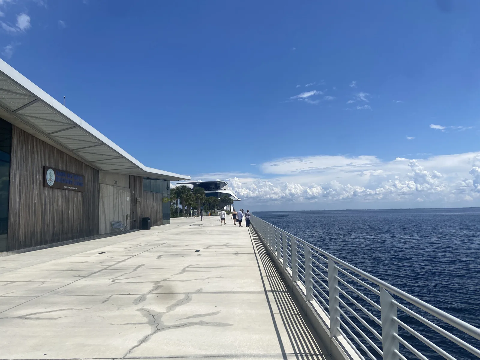 The Tampa Bay Watch Discovery Center on the walkway out to Pier Point at the end of the St. Pete Pier.