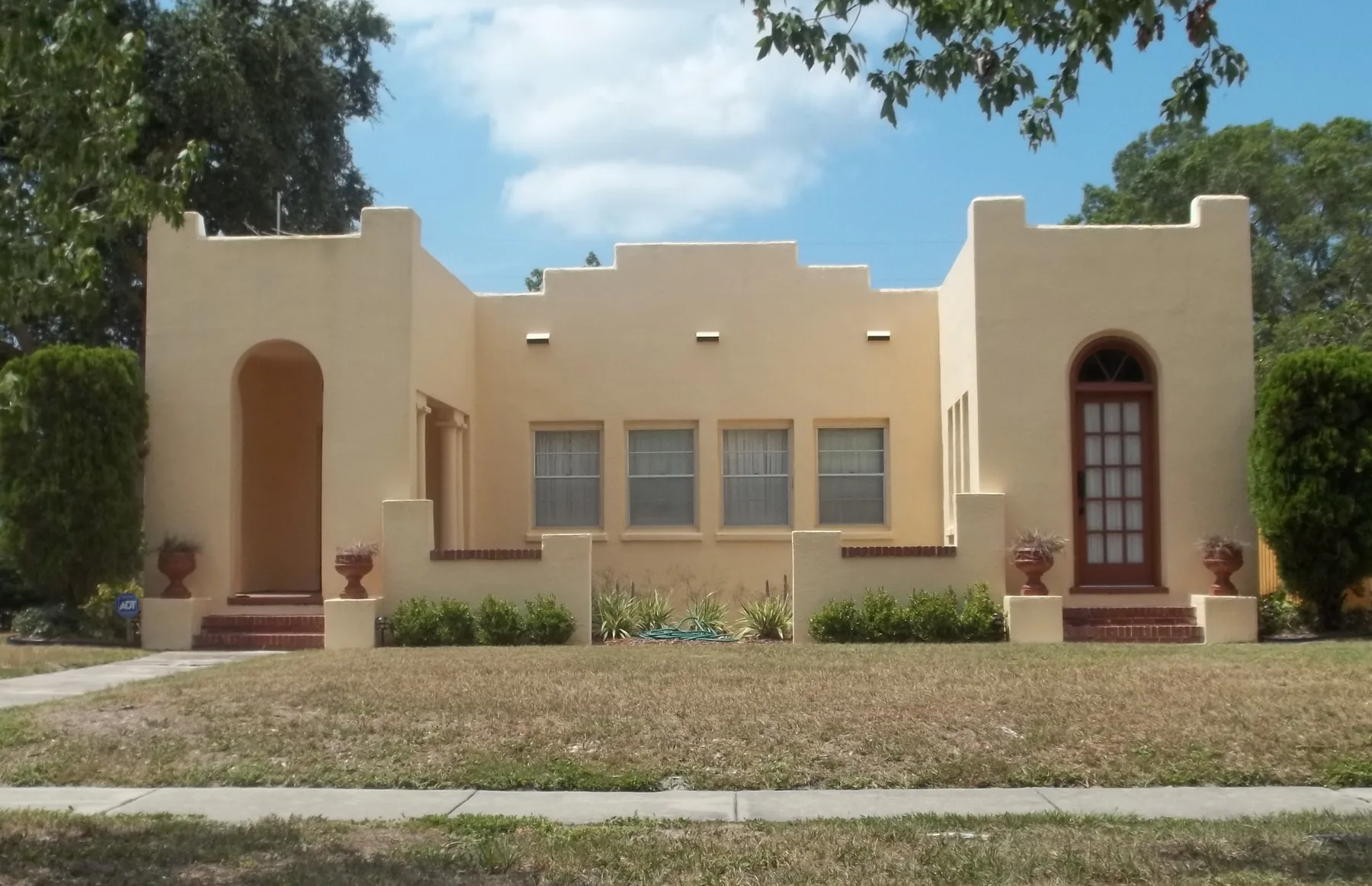 A Mission Revival bungalow in the Kenwood Historic District, St. Petersburg.